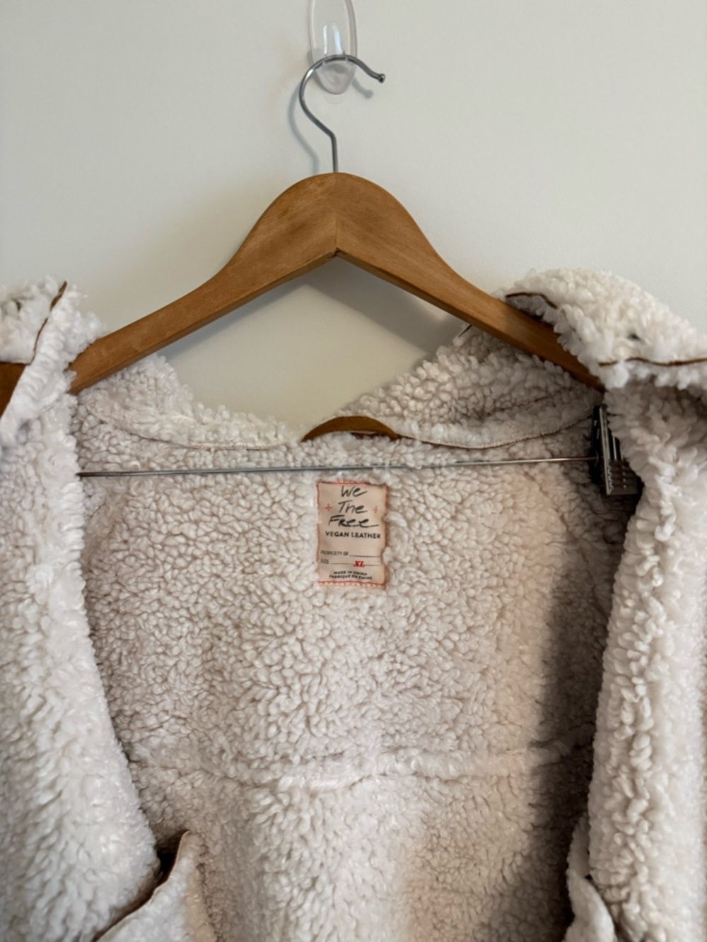 Free People Rust Brown Sherpa-Trim Hooded Jacket - Picture 6 of 12
